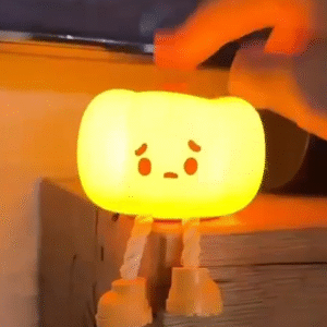Cute Pumpkin Silicone Night Light - Colorful, Dimmable, Rechargeable cute light