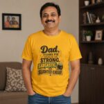 Funny Father's Day Yellow Graphic Tee